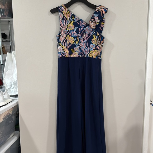 JS Collections Nova Bow Palazzo sequin evening wear jumpsuit - Picture 8 of 9